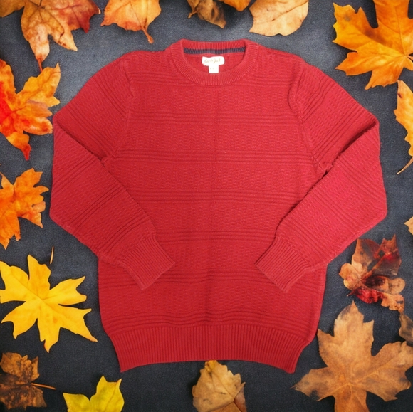Cat & Jack Other - *SOLD* EUC Cat & Jack Boys Red Sweater Size 8/10